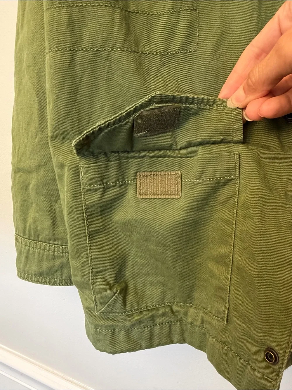 The Children’s Place Olive Green Military-Style Jacket boys 14 extra large XL
